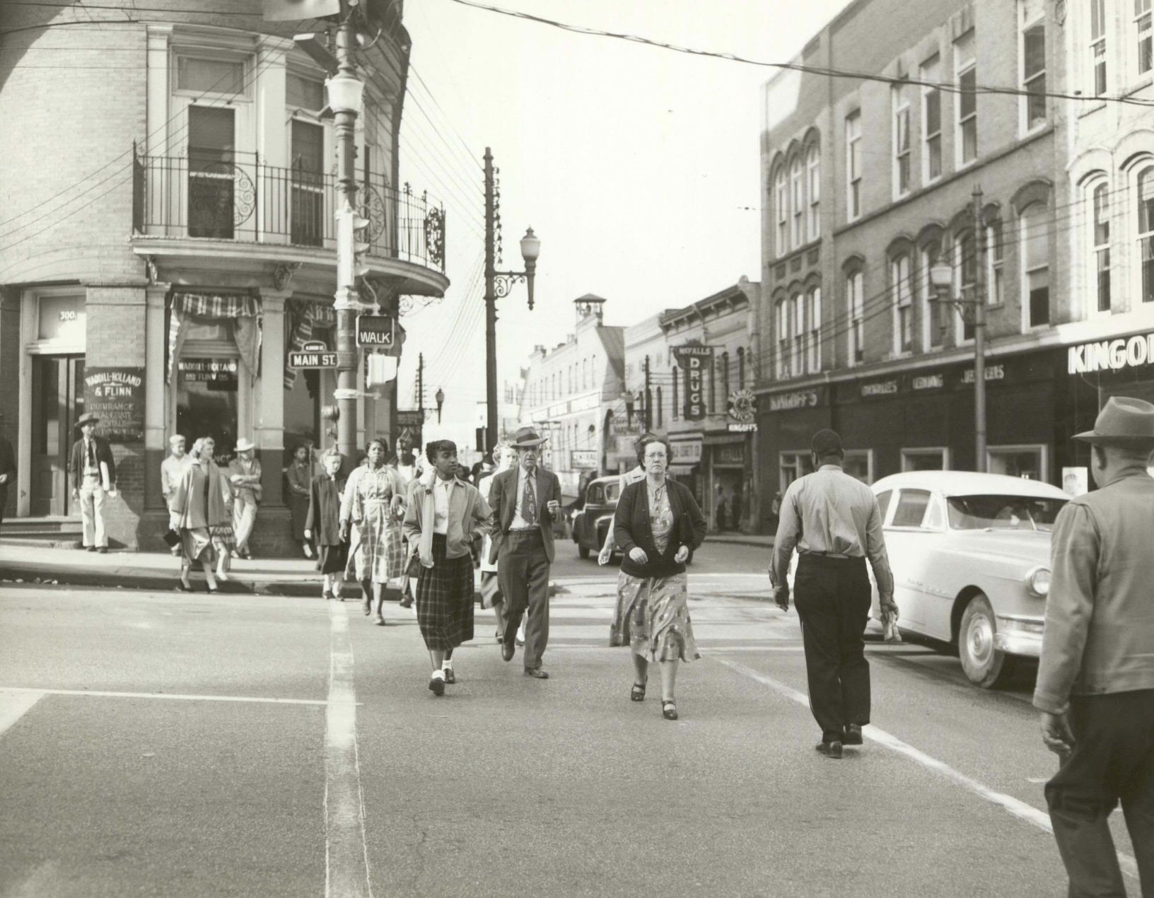 Snapshot of downtown Danville from 1951